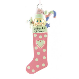 Baby Long Pink Stocking