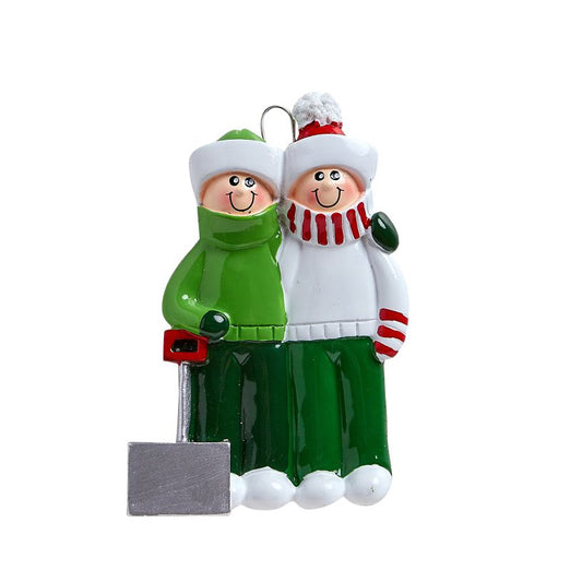 Snow Shovel Couple